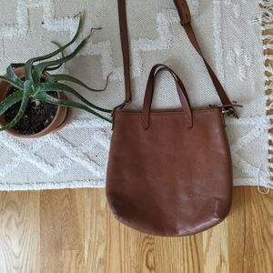 Madewell Transport Tote Saddle Brown